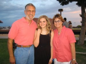 My father and Charlene at my niece's 8th grade graduation.