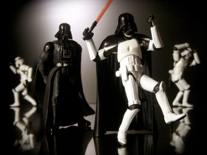 Career limiting behavior. Part of JD Hancock's awesome Stormtroopers series.