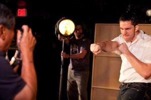 Dennis Yen, Mike Delaney, and Seth Thygesen in Twelfth Night at Impact Theatre. Photo by Cheshire Isaacs.