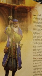 This is the first illustration on the Wizard class profile.