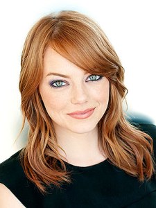 American actress Emma Stone. I pulled both these headshots from their imdb pages, and neither were credited. If anyone has photog info, let me know and I will update.