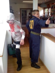 Jacob and Jonah in their WonderCon costumes, 2011.